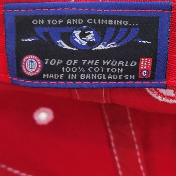 Ohio State Buckeyes Football Hat Baseball Cap Adjustable Red - Top of the World - Picture 6 of 6